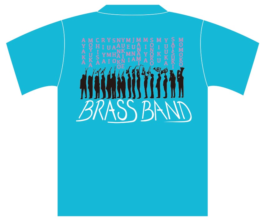 学生様（ブラスバンド部） 部活Tシャツ
