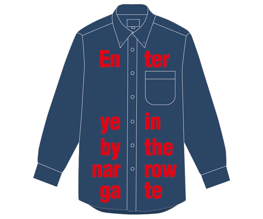 学生様 個人様用ワイシャツ（Back）