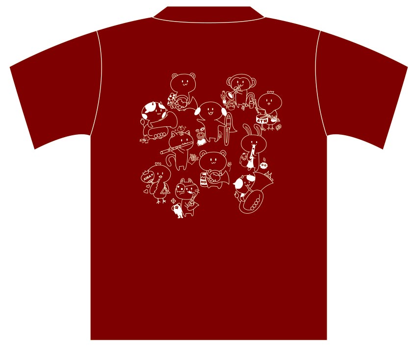 学生様（楽団） 楽団Tシャツ（後）