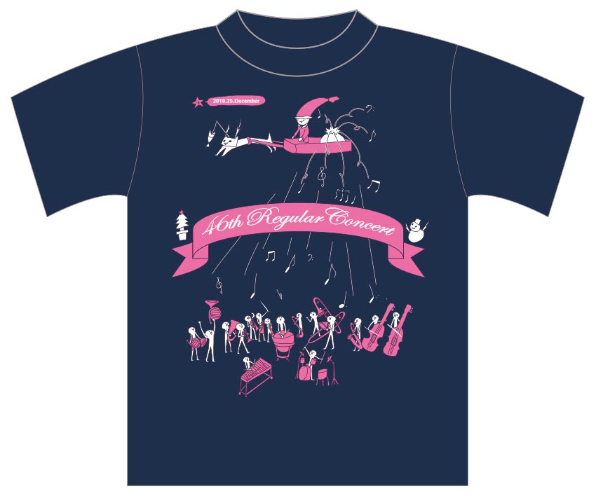 学生様 楽団Tシャツ（Front）