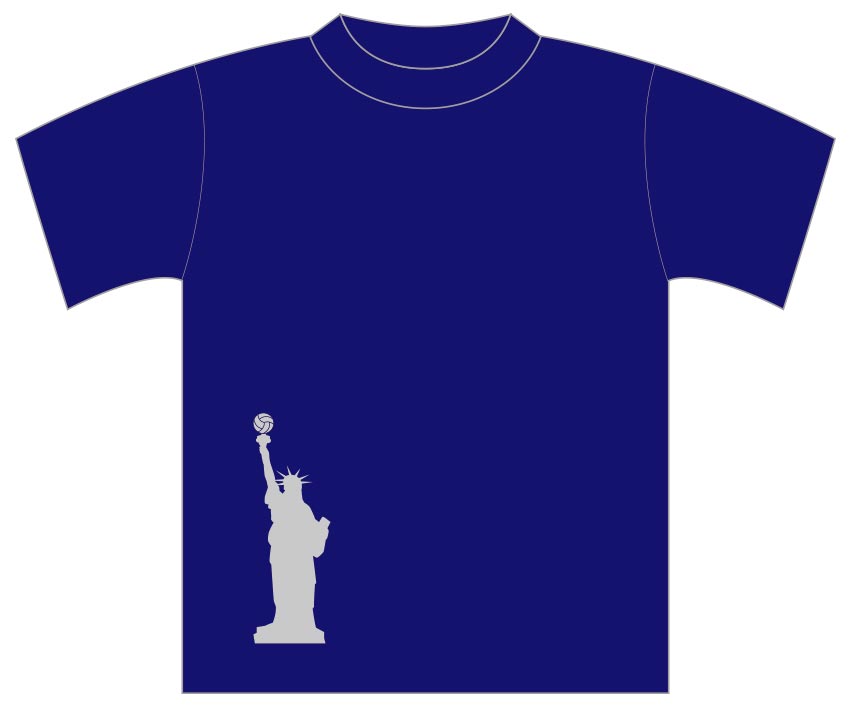 学生様 バレーボールチームTシャツ（Front）