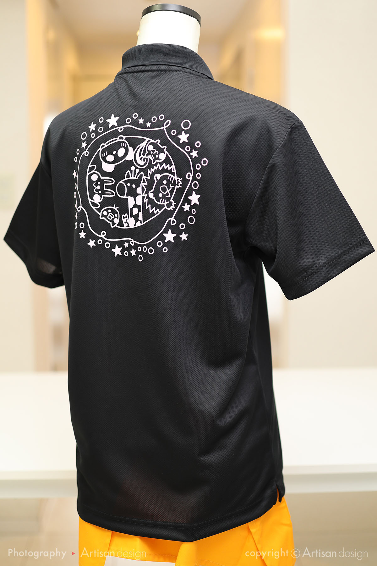 うぃず吉祥寺第一保育園 様｜ドライポロシャツ（保育園）デザイントレース+プリント：背面