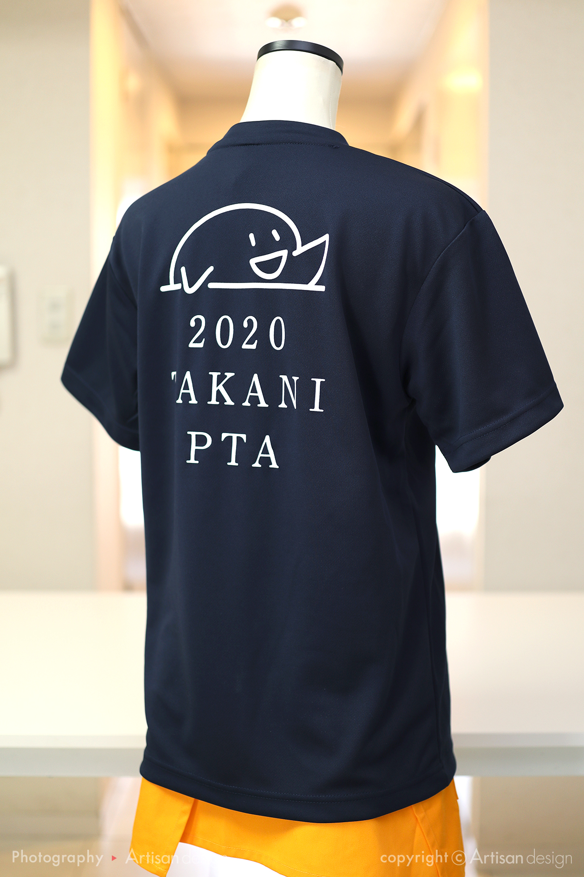 TAKANI PTA 様｜Tシャツ（学校・PTA）デザイントレース+プリント：背面