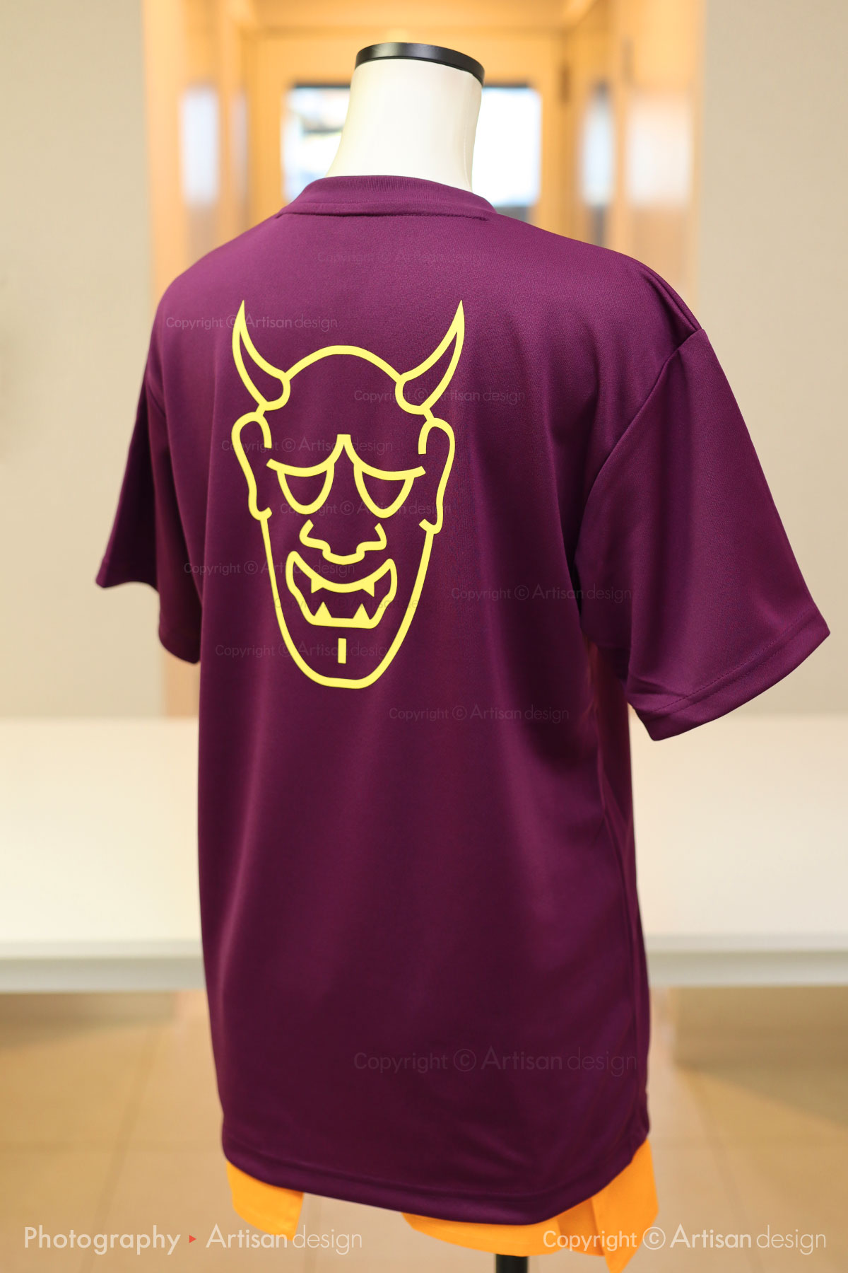 個人様｜Tシャツ（太鼓・和楽器グループ）デザイントレース+プリント：背面