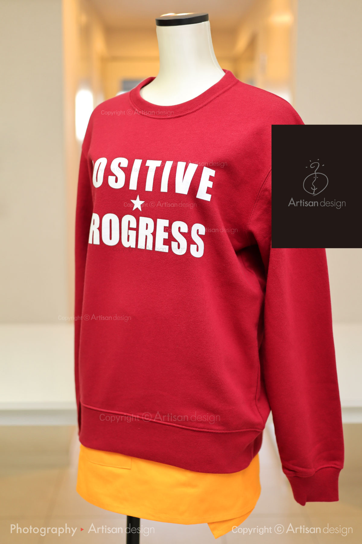 高校（中学校）PTA 様｜トレーナー（高校【中学校】PTA）デザイントレース+プリント：バーガンディ色