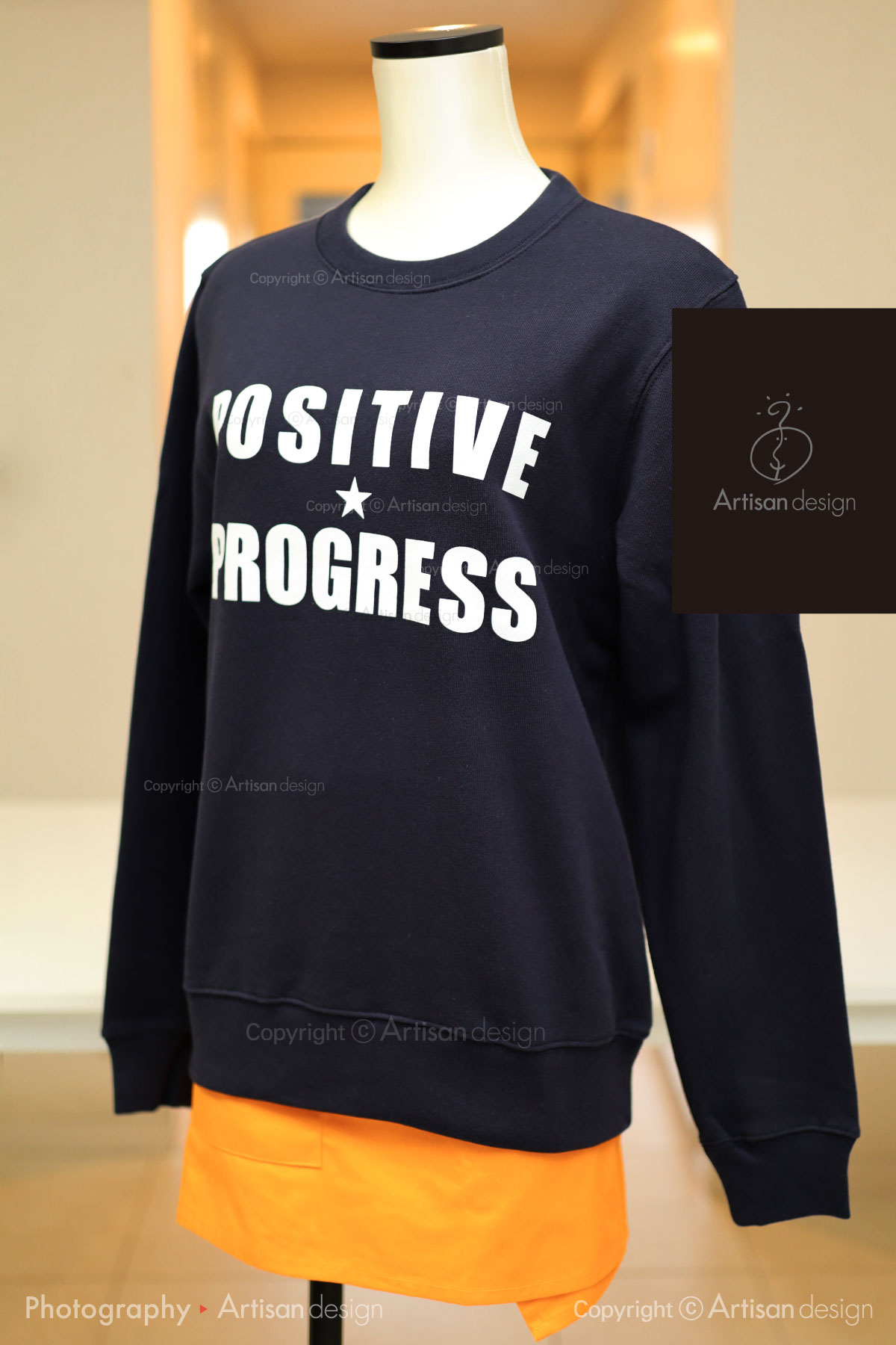 高校（中学校）PTA 様｜トレーナー（高校【中学校】PTA）デザイントレース+プリント：紺色