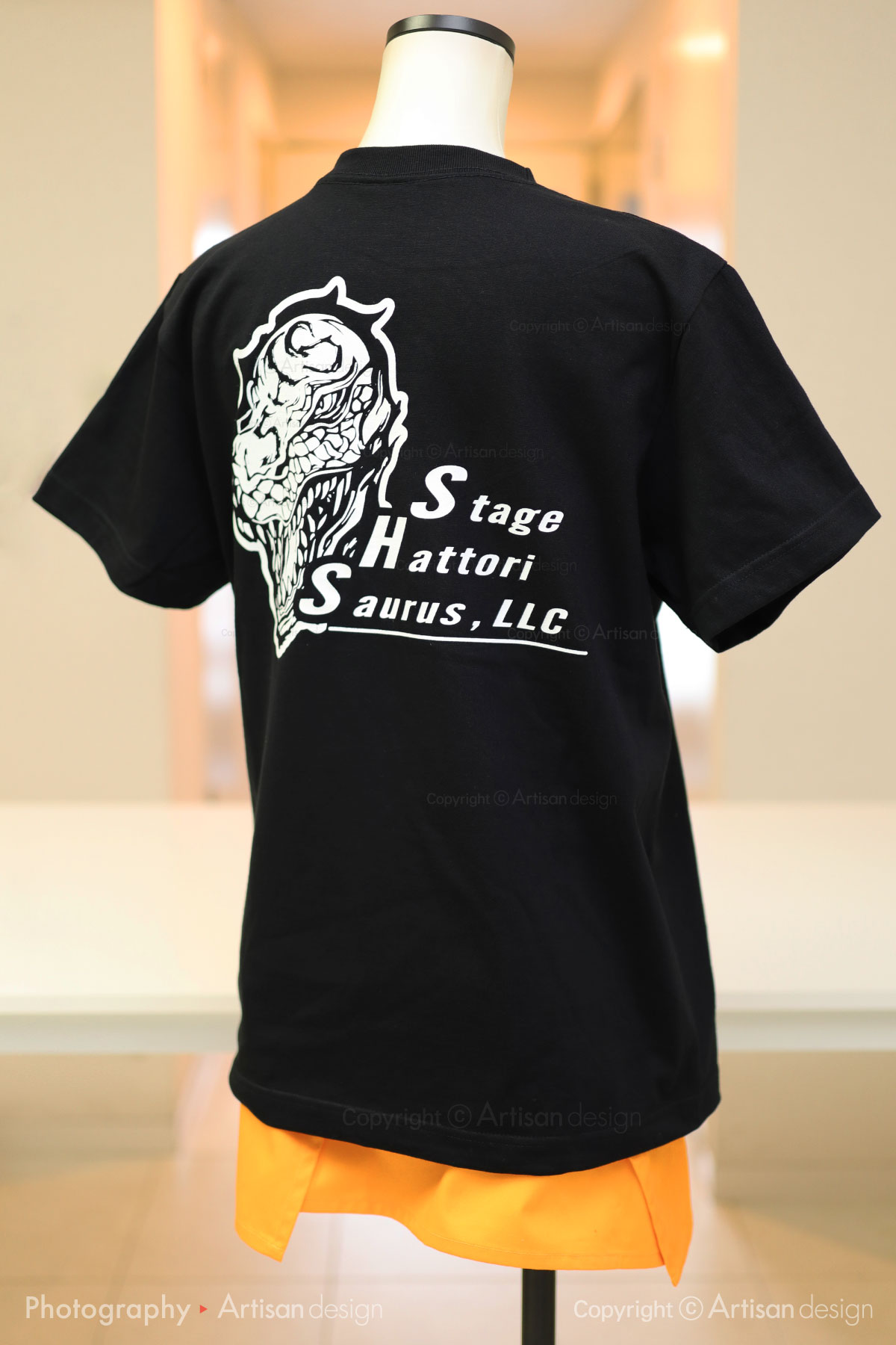 ステージハットリザウルス様｜Tシャツ（舞台監督・音響・舞台照明・配信 会社）デザイントレース+プリント