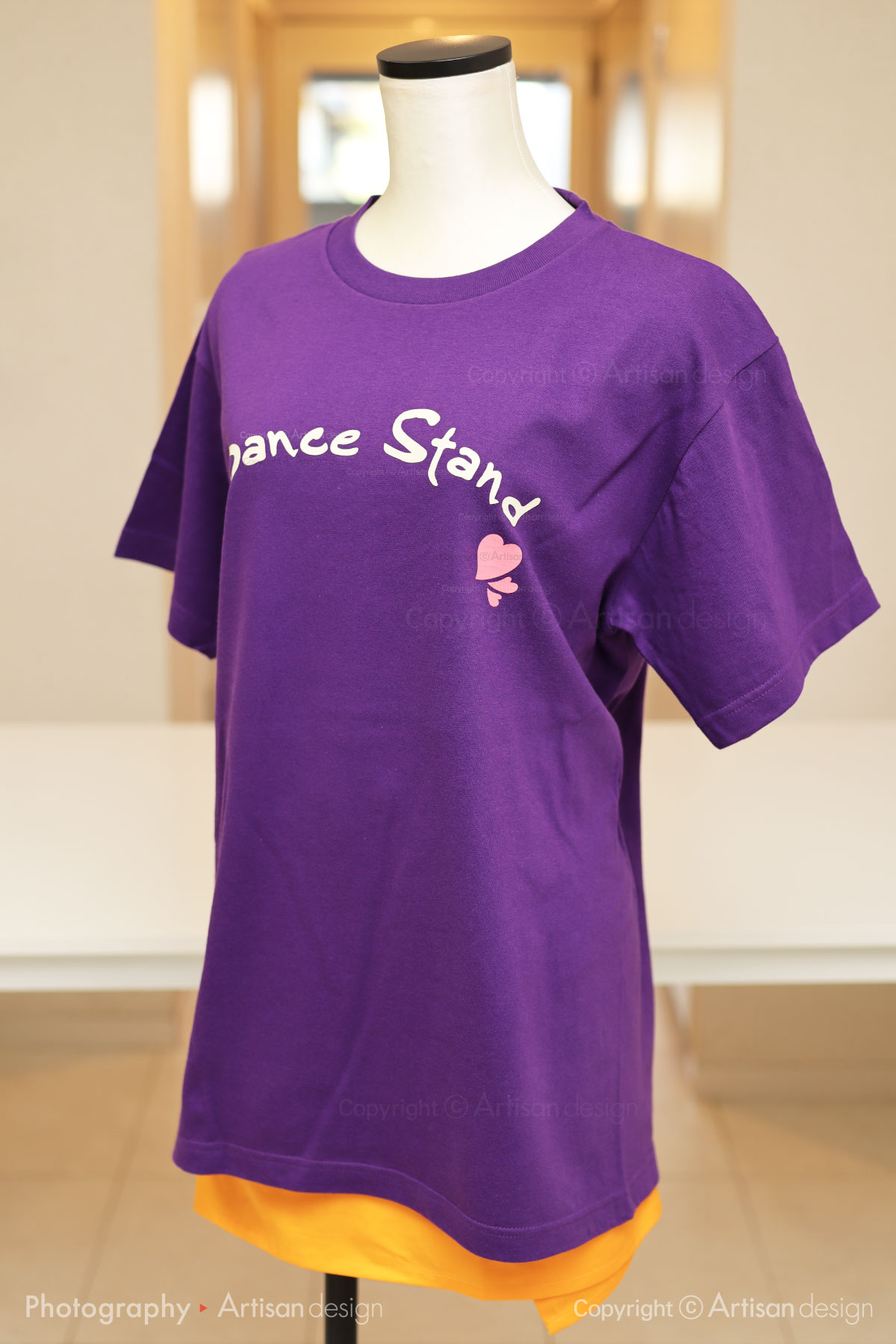 ダンス スタンド 様｜Tシャツ（ダンス教室）デザイントレース+プリント：前面