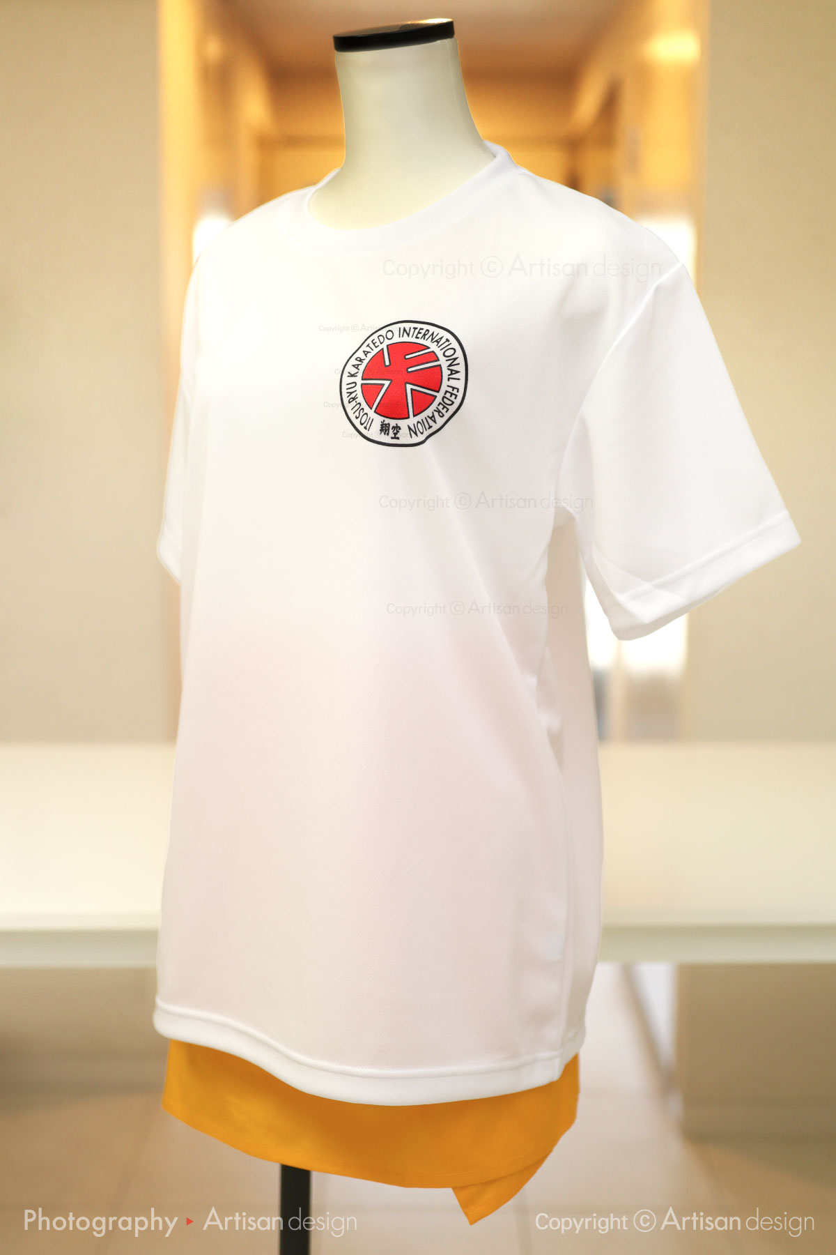 翔空手道クラブ 様｜ドライTシャツ（空手道クラブ・空手教室）デザイントレース+プリント：白色