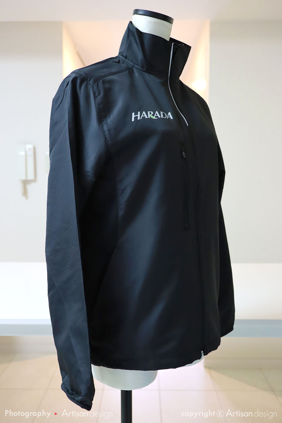 HARADA 様｜ジャンパー（会社様・企業様）デザイントレース+プリント：前面