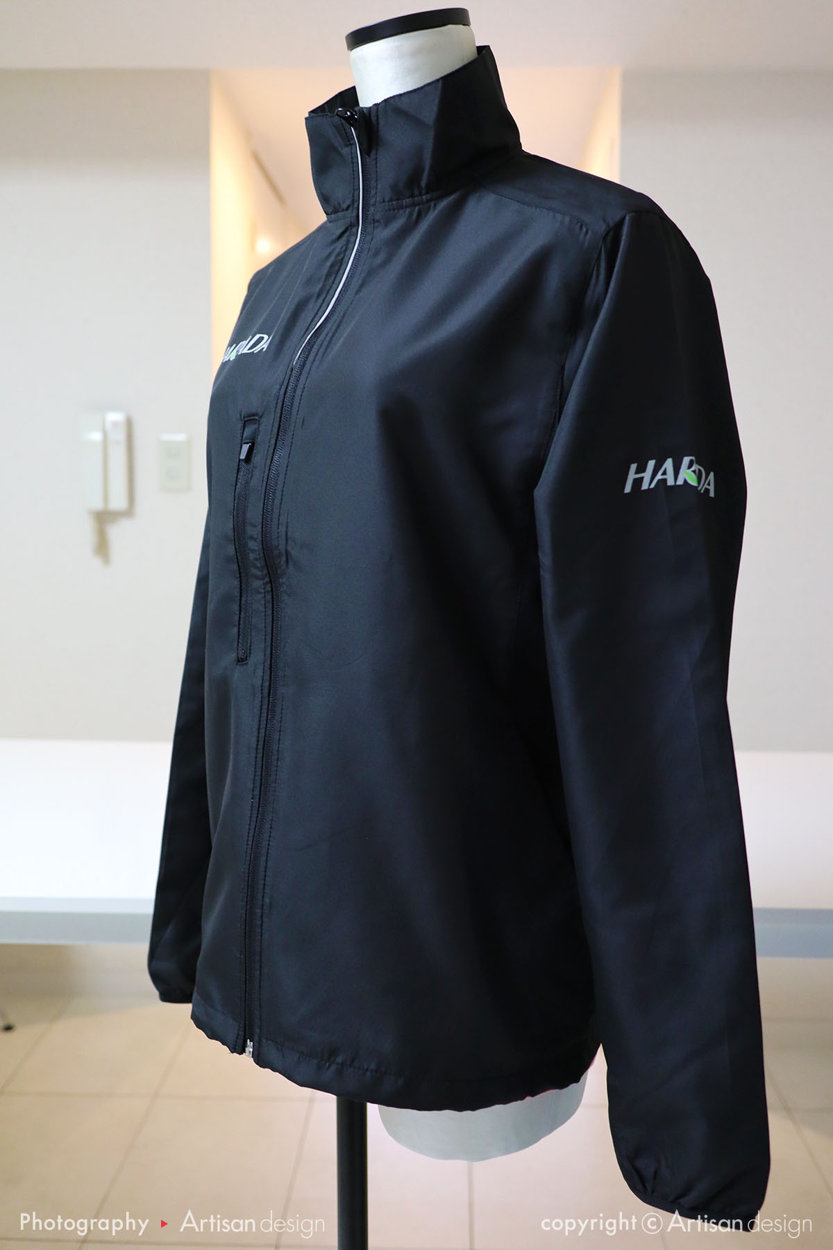 HARADA 様｜ジャンパー（会社様・企業様）デザイントレース+プリント：左袖