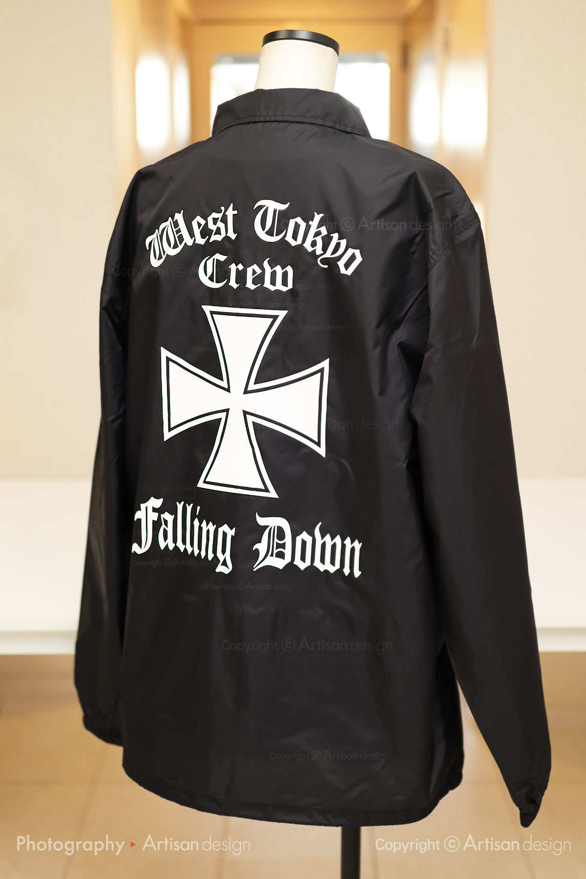 FALLING DOWN（フォーリングダウン） 様｜ジャンパー【ウィンドブレーカー】（音楽バンド）デザイントレース+プリント：背面